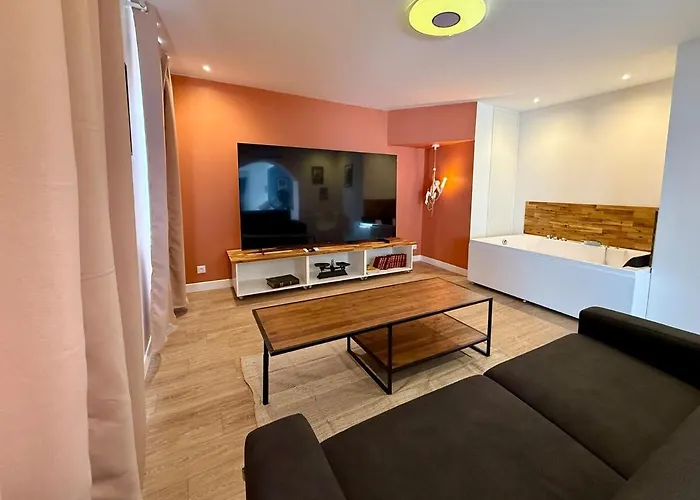 דירה P01 Grand Proche Gare Cinema Jacuzzi Rdc Sur Cour Privative *